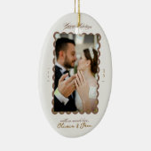 初めてのクリスマス結婚おめでとう セラミックオーナメント (右)