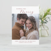 初めてのクリスマス結婚したとミニマメリーリスト シーズンカード (スタンド正面)