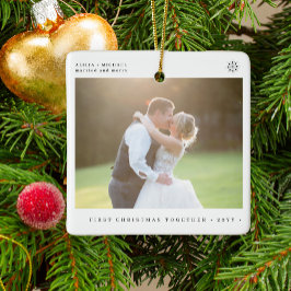 初めてのクリスマス結婚したと写メリー真 セラミックオーナメント