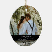 初めてのクリスマス結婚したは夫妻として セラミックオーナメント (右)