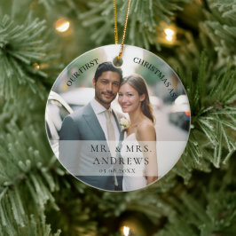 初めてのクリスマス結婚したはMr.フォト夫人 セラミックオーナメント