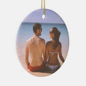 初めてのクリスマス結婚したはMr.ミセス・フォト・セラミ セラミックオーナメント (右)