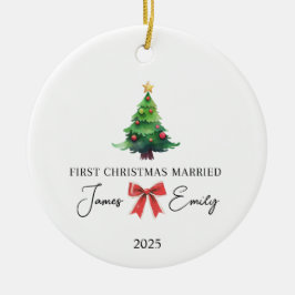 初めてのクリスマス結婚したをオーナメントとし結婚て贈り物 セラミックオーナメント