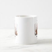 初めてのクリスマス結婚したエレガント写真の新婚 コーヒーマグカップ (中央)