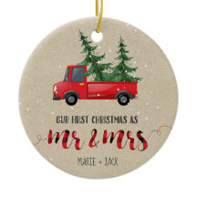 初めてのクリスマス結婚したオーナメントパーソナライズされたギフト