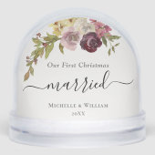 初めてのクリスマス結婚したフローラモノグラム写真 (正面)