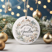 初めてのクリスマス結婚したフローラリーフリース