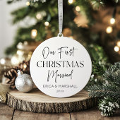 初めてのクリスマス結婚した名前をカスタムする年 オーナメント