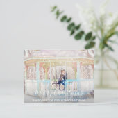 初めてのクリスマス結婚した婚約した新年 | フォト シーズンポストカード (スタンド正面)