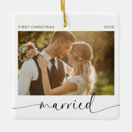 初めてのクリスマス結婚したNewlyweds Keepsake セラミックオーナメント