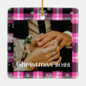 初めてのクリスマス結婚ズPic 2022セラミックオーナメント セラミックオーナメント (裏面)
