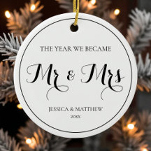 初めてのクリスマス結婚 Mr&Mrs シンプルエレガント