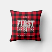 初めてのクリスマス装飾用クッションカップル クッション (裏面)