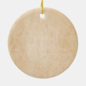 初めてのクリスマス退職したサボカウボーギフト セラミックオーナメント (裏面)