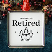 初めてのクリスマス退職した退職後 メタルオーナメント