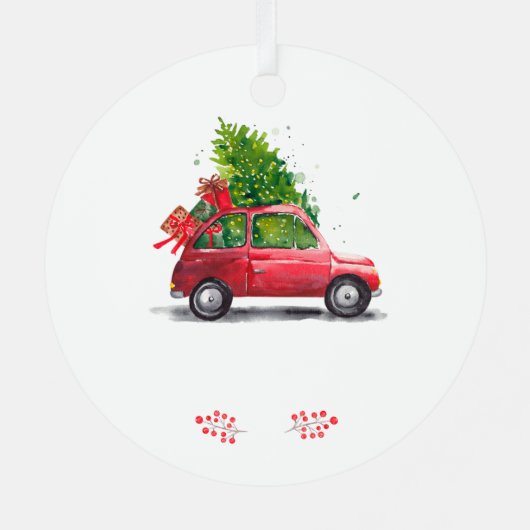 初めてのクリスマス遠くにーのホーム メタルオーナメント (裏面)