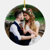 初めてのクリスマス金ゴールドフローラ |戻る写真 セラミックオーナメント (裏面)