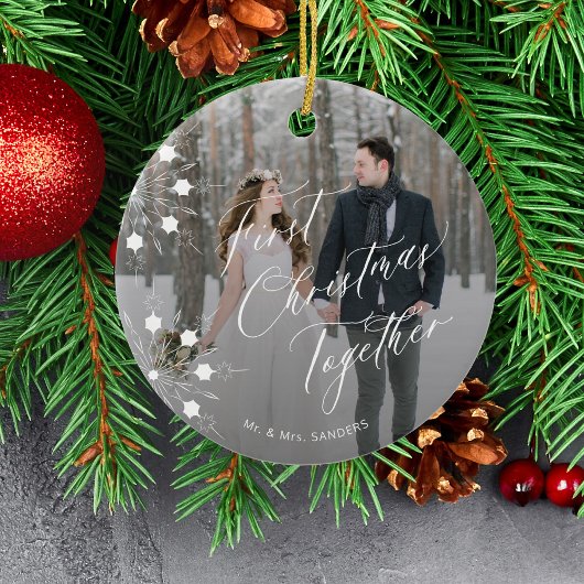初めてのクリスマス2写真newlywedsエレガントな結婚式 セラミックオーナメント