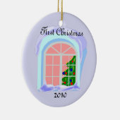 初めてのクリスマス2010年 セラミックオーナメント (右)