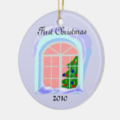 初めてのクリスマス2010年 セラミックオーナメント (左)