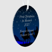 初めてのクリスマス2021天国写真オーナメント オーナメント (正面)