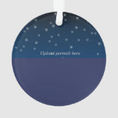初めてのクリスマス2021天国写真オーナメント オーナメント (裏面)