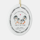 初めてのクリスマス4ペンギン・セラの家族 セラミックオーナメント (右)