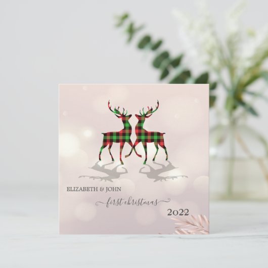 初めてのクリスマス、かわいいデアーズバッファロープレイド (スタンド正面)