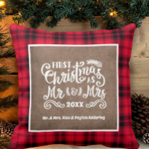 初めてのクリスマス　ご夫婦　写真　麻の葉　ブルファロープラッド