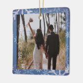 初めてのクリスマス、カスタム写真 セラミックオーナメント (左)