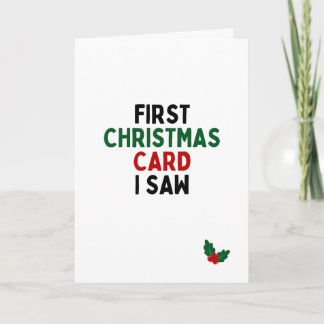 初めてのクリスマス カード