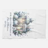 初めてのクリスマス キッチンタオル (横)