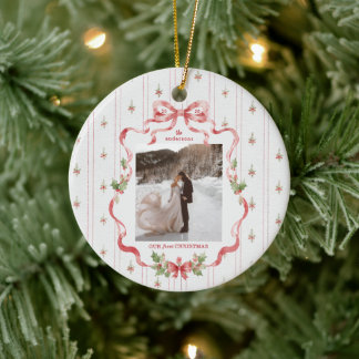 初めてのクリスマス グランドミレニアルボウ 写真 セラミックオーナメント