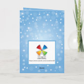 初めてのクリスマス |グリーティングカード男の赤ちゃん カード (裏面)