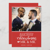 初めてのクリスマス 〜ゲイカップルの結婚記念日〜 シーズンカード (正面/裏面)