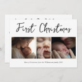 初めてのクリスマス シーズンカード (正面/裏面)