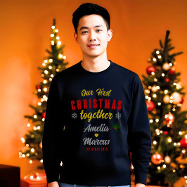 初めてのクリスマス スノーフレーク ブラック Tシャツ