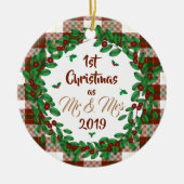 初めてのクリスマス セラミックオーナメント (正面)