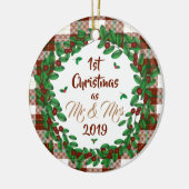 初めてのクリスマス セラミックオーナメント (左)