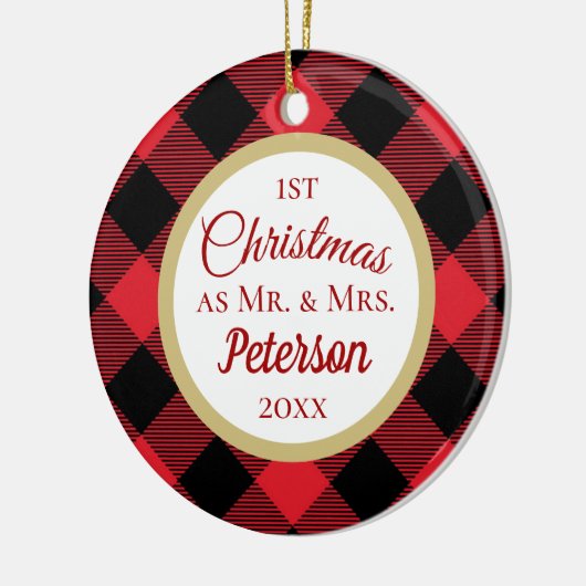 初めてのクリスマス セラミックオーナメント (左)