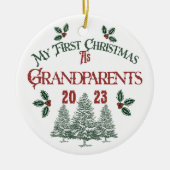 初めてのクリスマス セラミックオーナメント (正面)