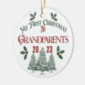 初めてのクリスマス セラミックオーナメント (左)