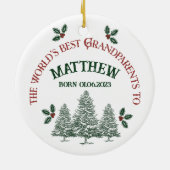 初めてのクリスマス セラミックオーナメント (裏面)