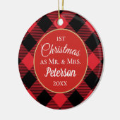 初めてのクリスマス セラミックオーナメント (左)