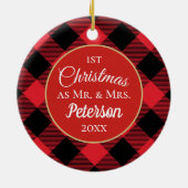 初めてのクリスマス セラミックオーナメント (裏面)