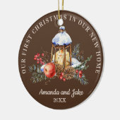 初めてのクリスマス セラミックオーナメント (左)