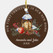 初めてのクリスマス セラミックオーナメント (裏面)