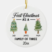 初めてのクリスマス セラミックオーナメント (正面)