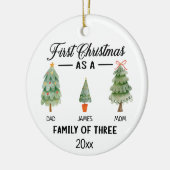 初めてのクリスマス セラミックオーナメント (左)