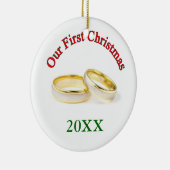 初めてのクリスマス セラミックオーナメント (右)